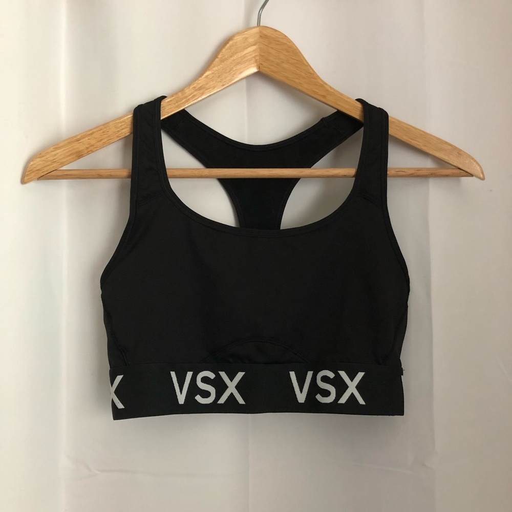 VSX Black Racerback Padless Sports Bra